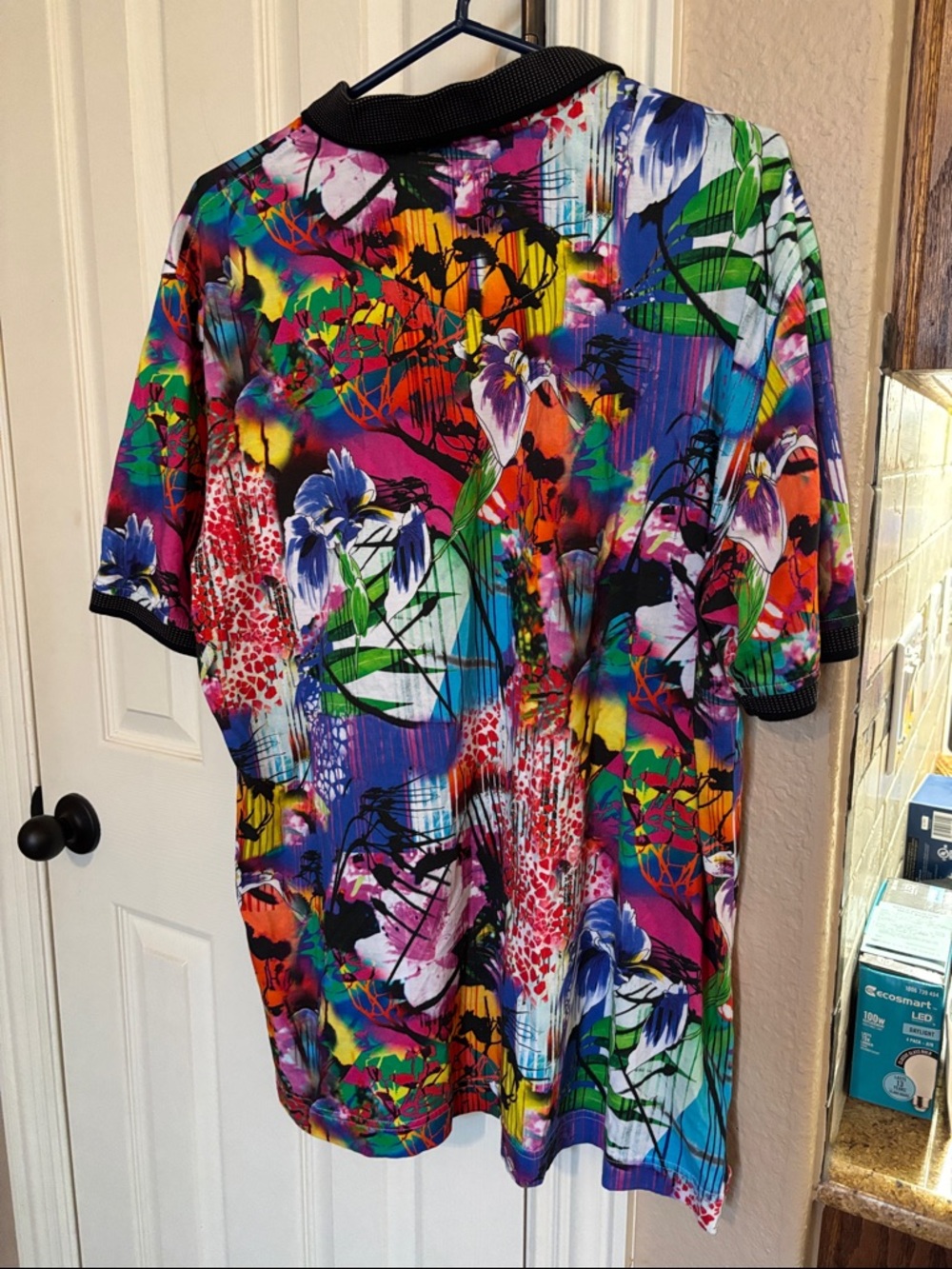 Robert Graham Men’s Multicolor Floral & Abstract Polo - Bright Mix - Picture 2 of 7